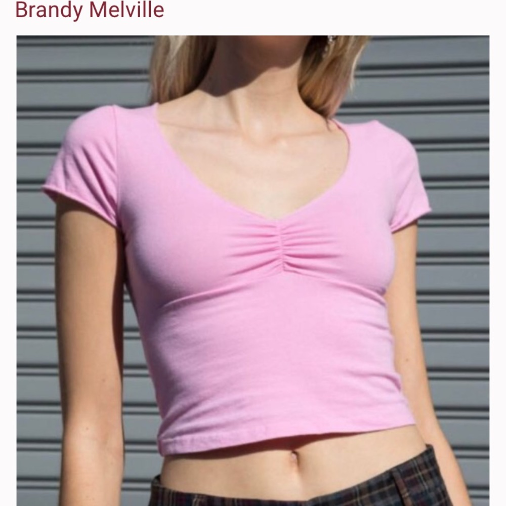 Pink v neck
